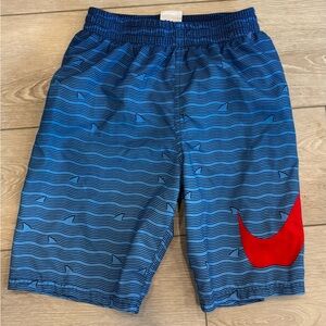 Nike Boys Blue Swim Trunks Medium